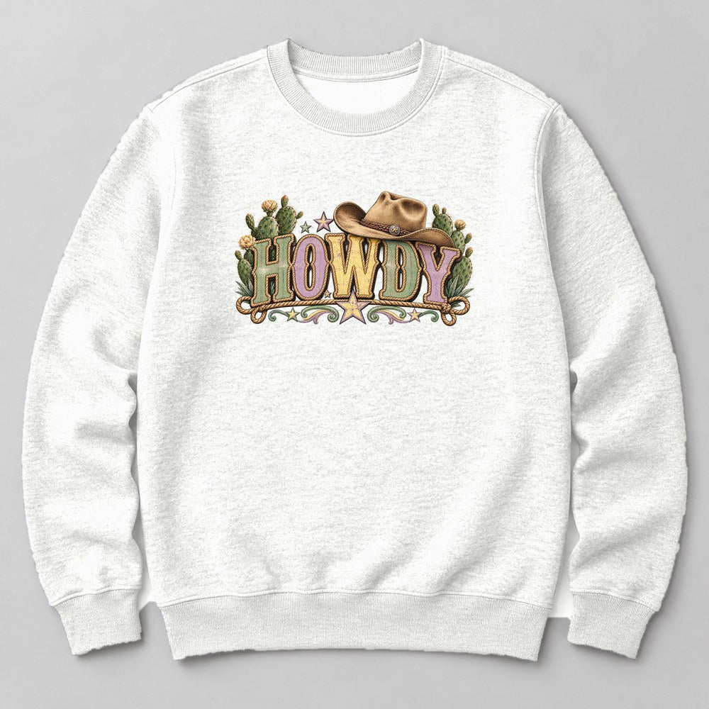 Howdy Sweatshirt in White
