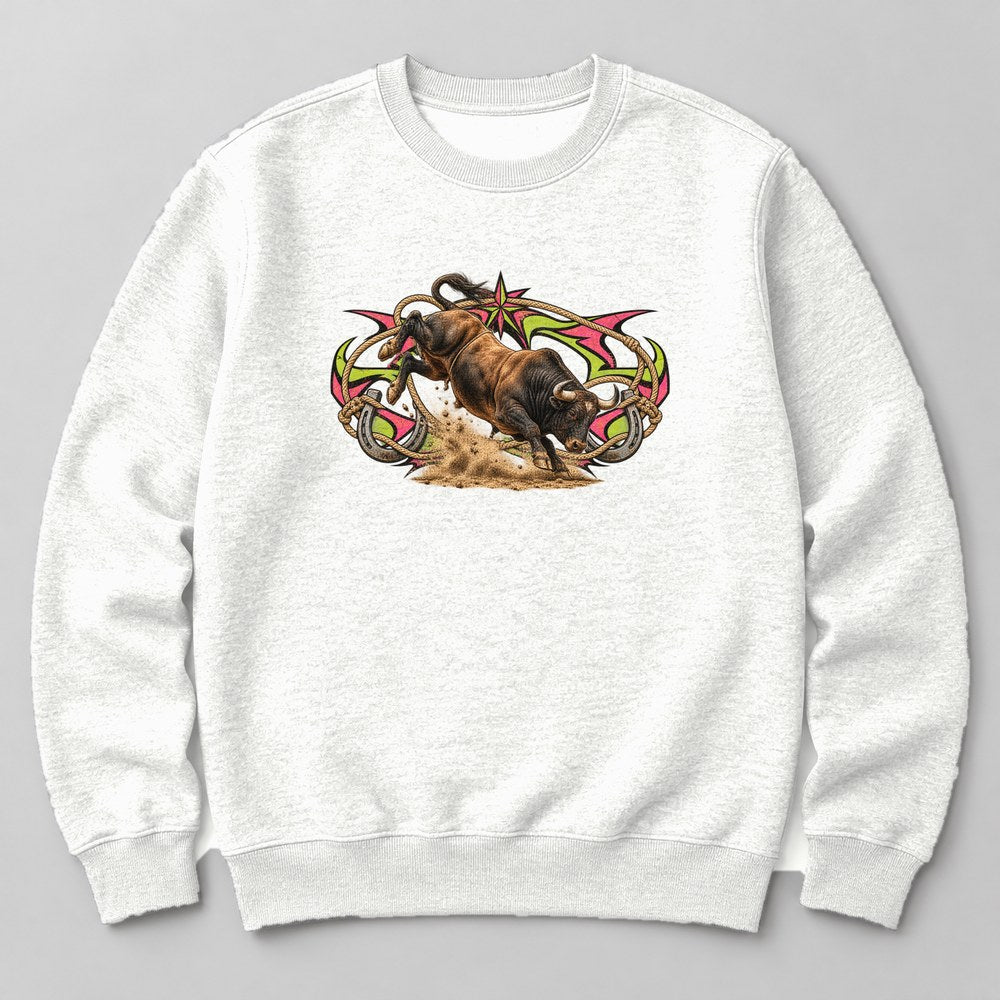 Bucking Bull Sweatshirt in White