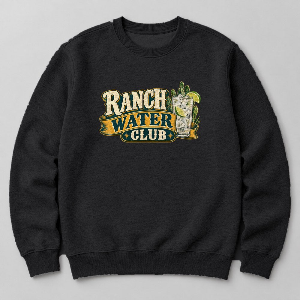 Ranch Water Club Sweatshirt in Black