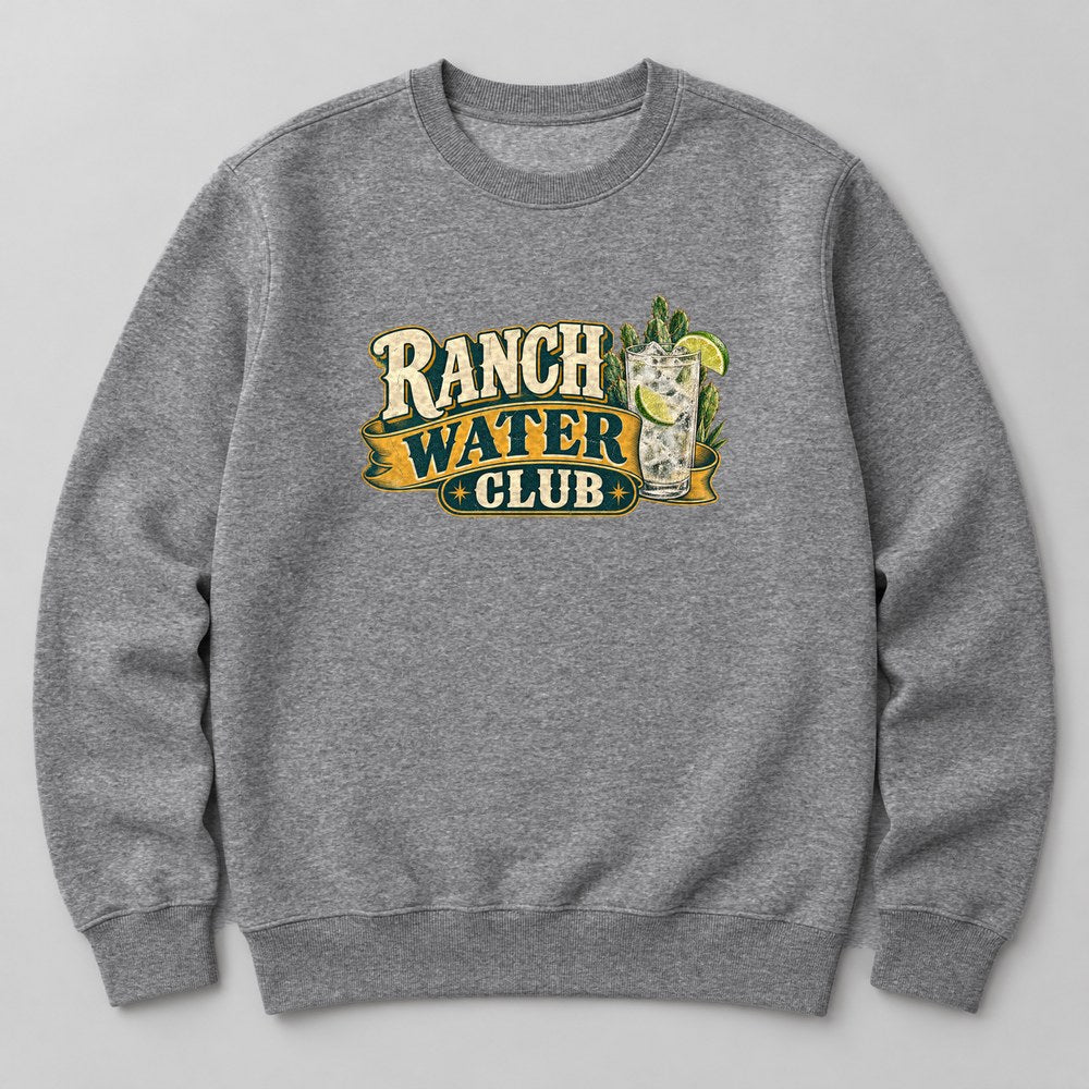 Ranch Water Club Sweatshirt in Heather Grey