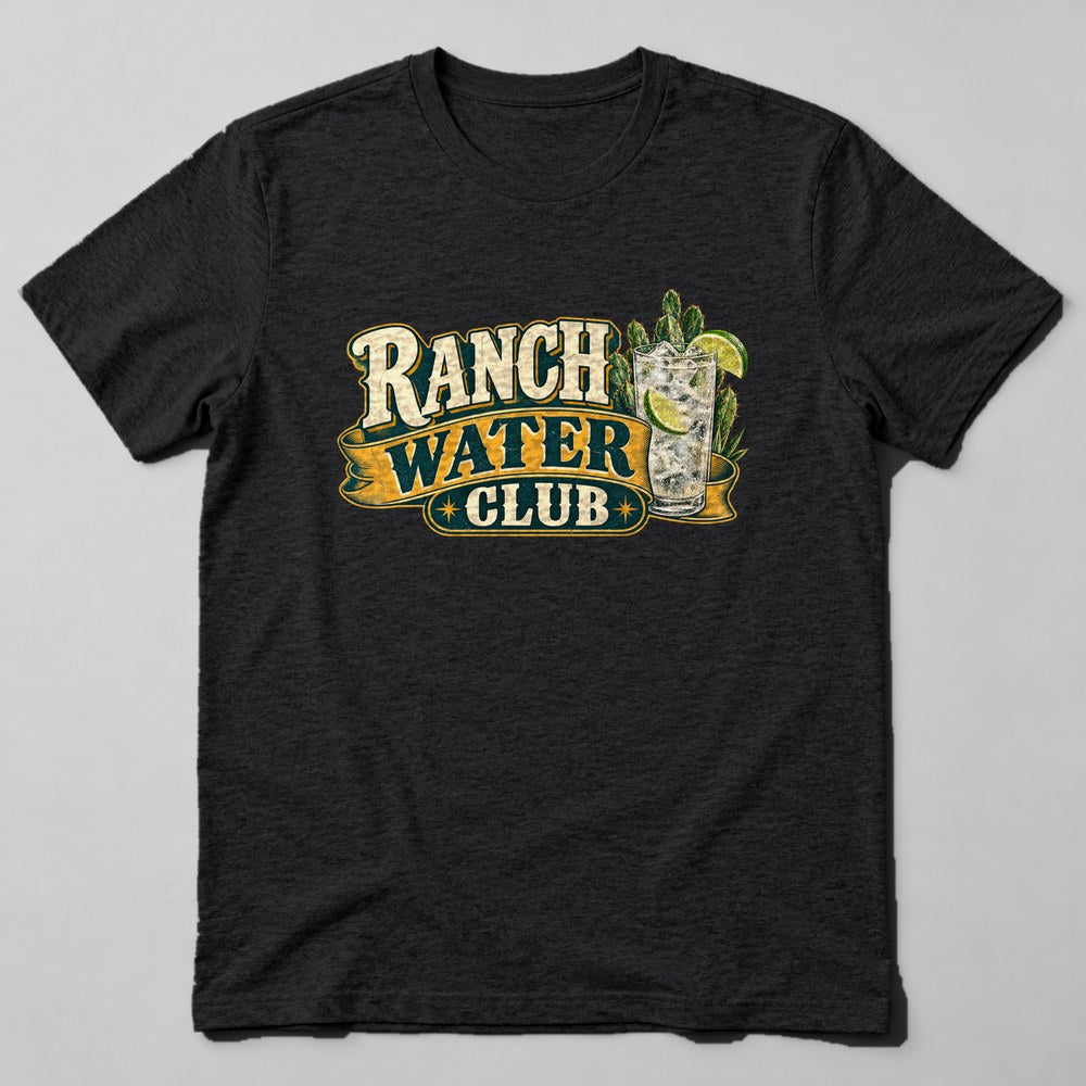 Ranch Water Club T-Shirt in Black