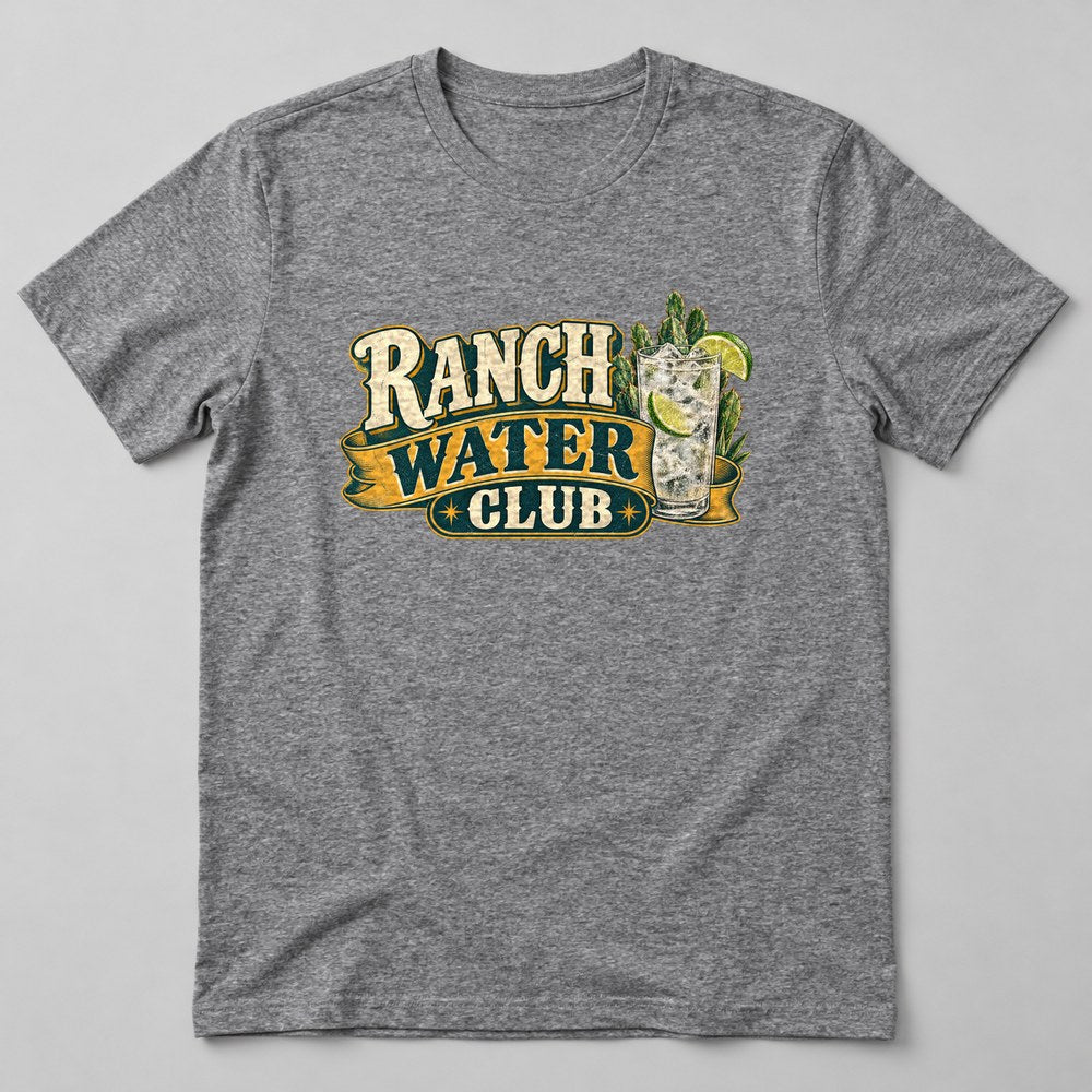 Ranch Water Club T-Shirt in Heather Grey
