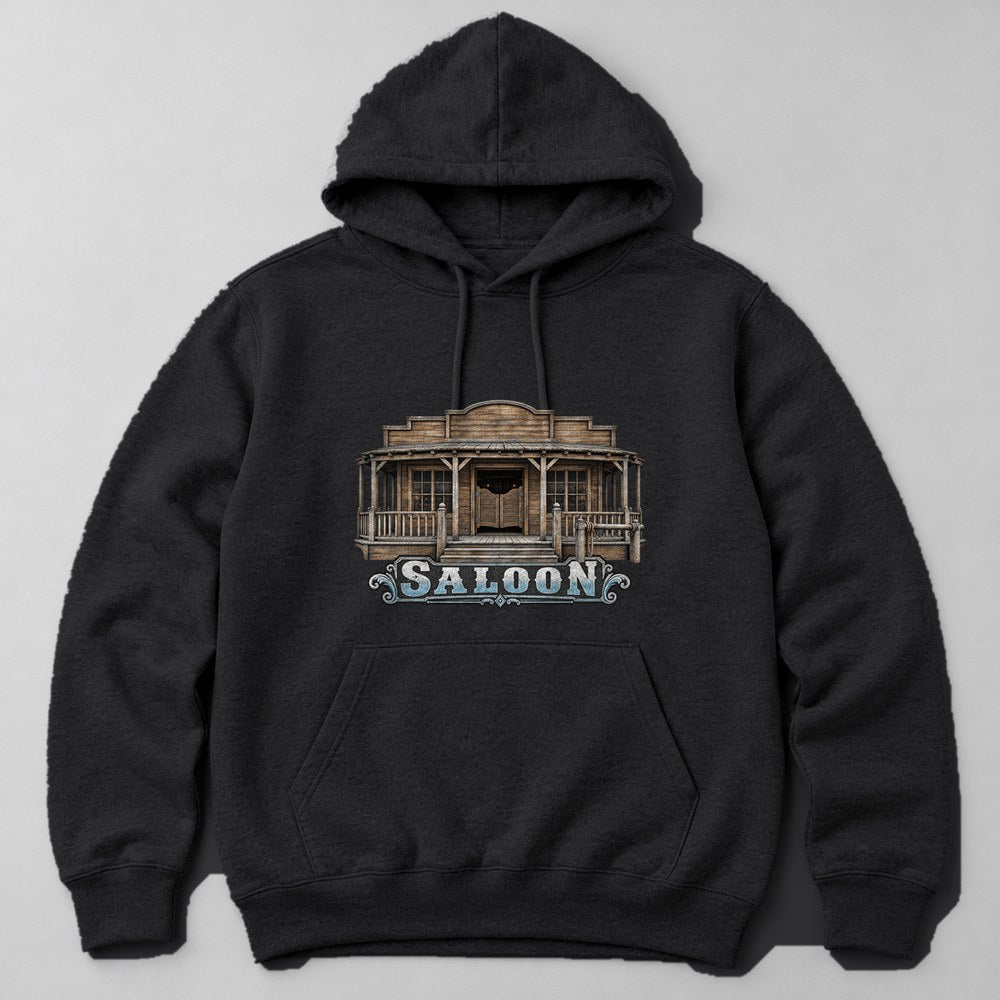 Saloon Hoodie in Black