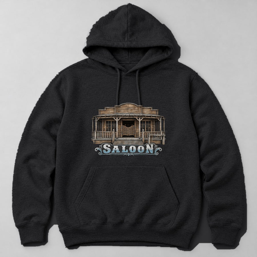Saloon Hoodie in Black