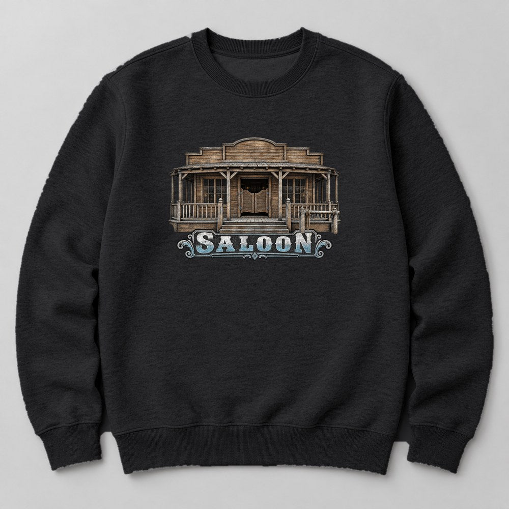 Saloon Sweatshirt in Black