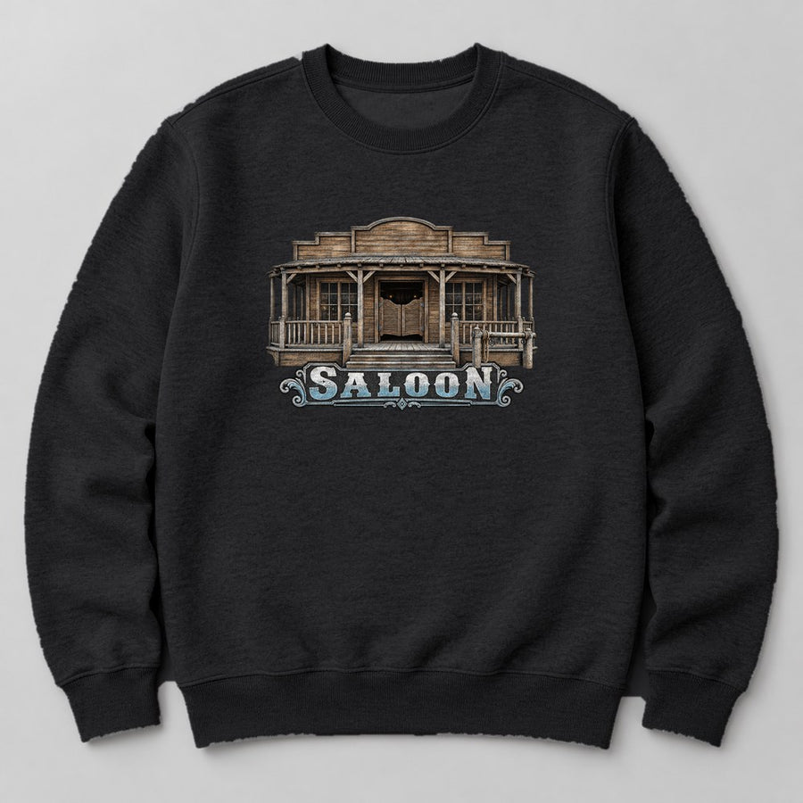 Saloon Sweatshirt in Black