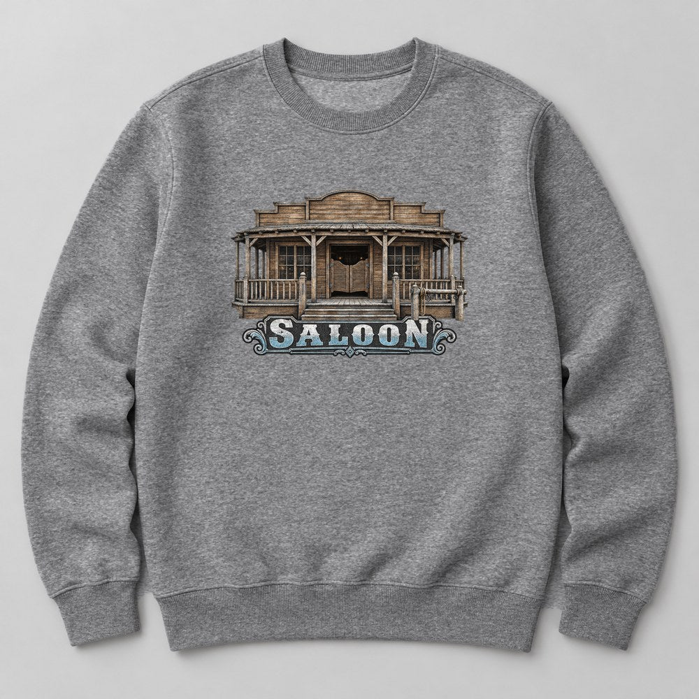 Saloon Sweatshirt in Heather Grey