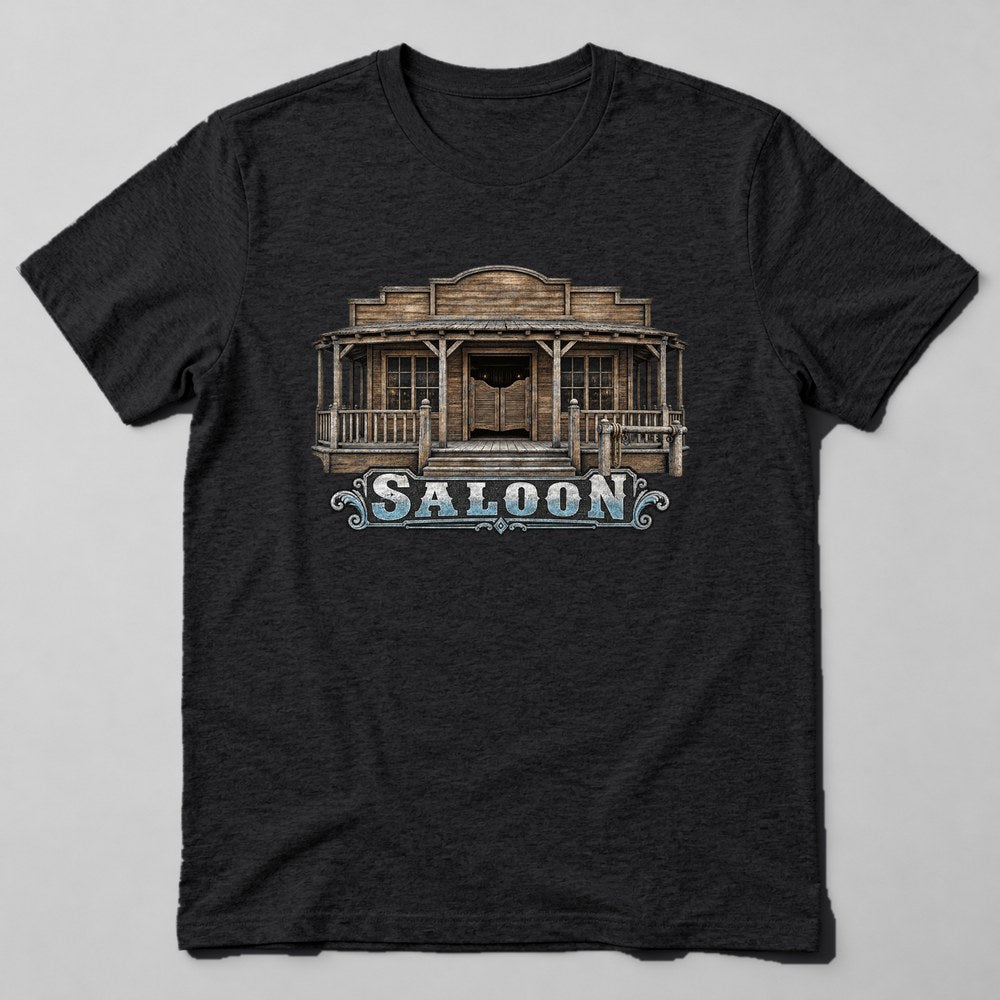 Saloon T-Shirt in Black