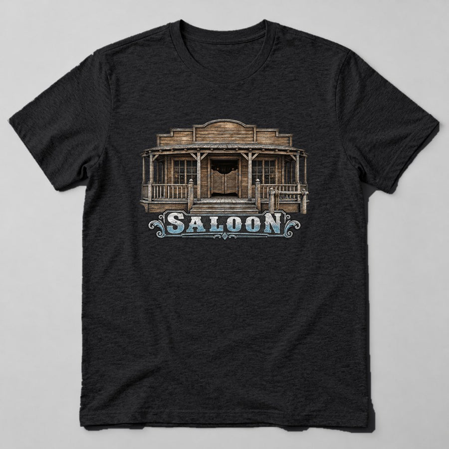 Saloon T-Shirt in Black