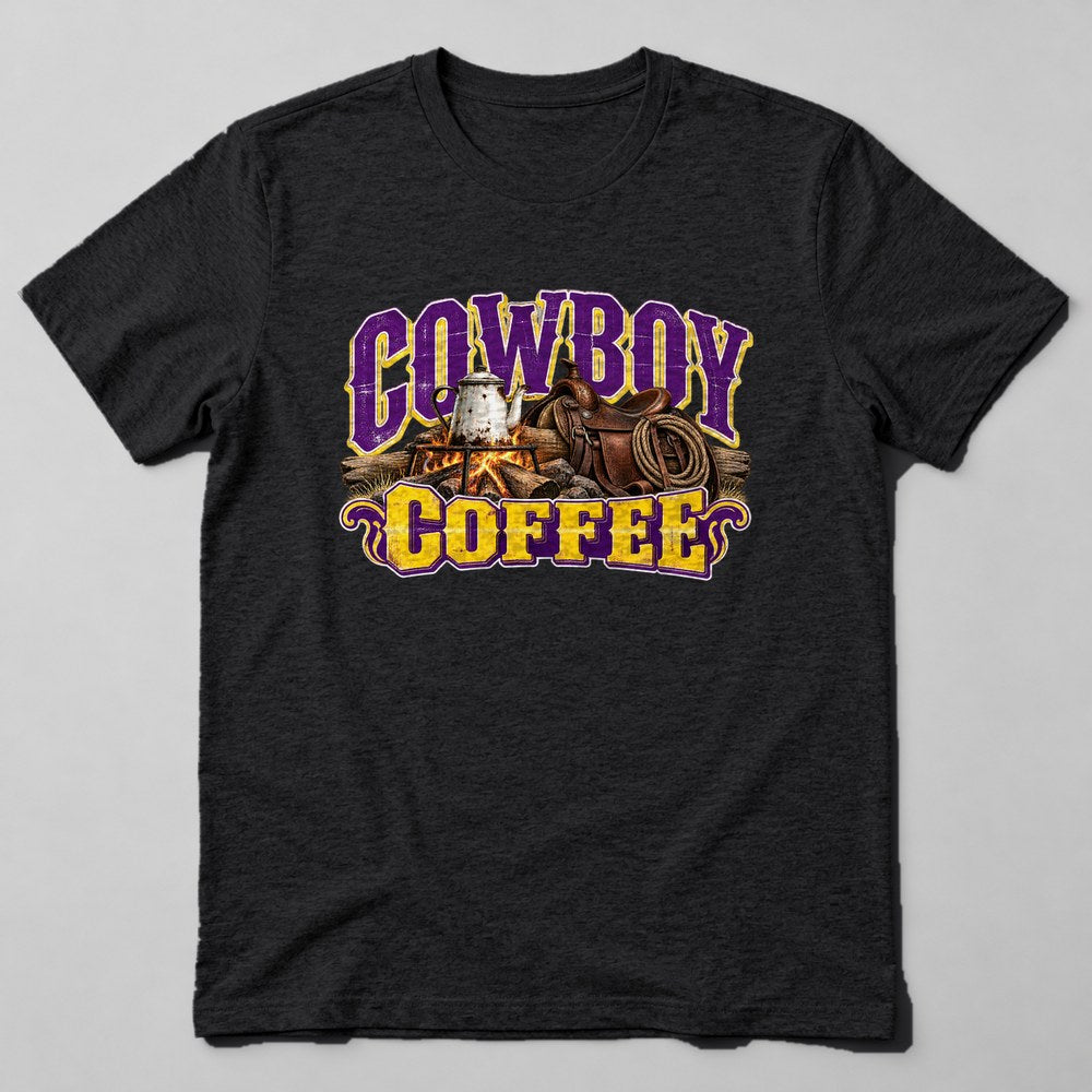 Cowboy Coffee T-Shirt in Black