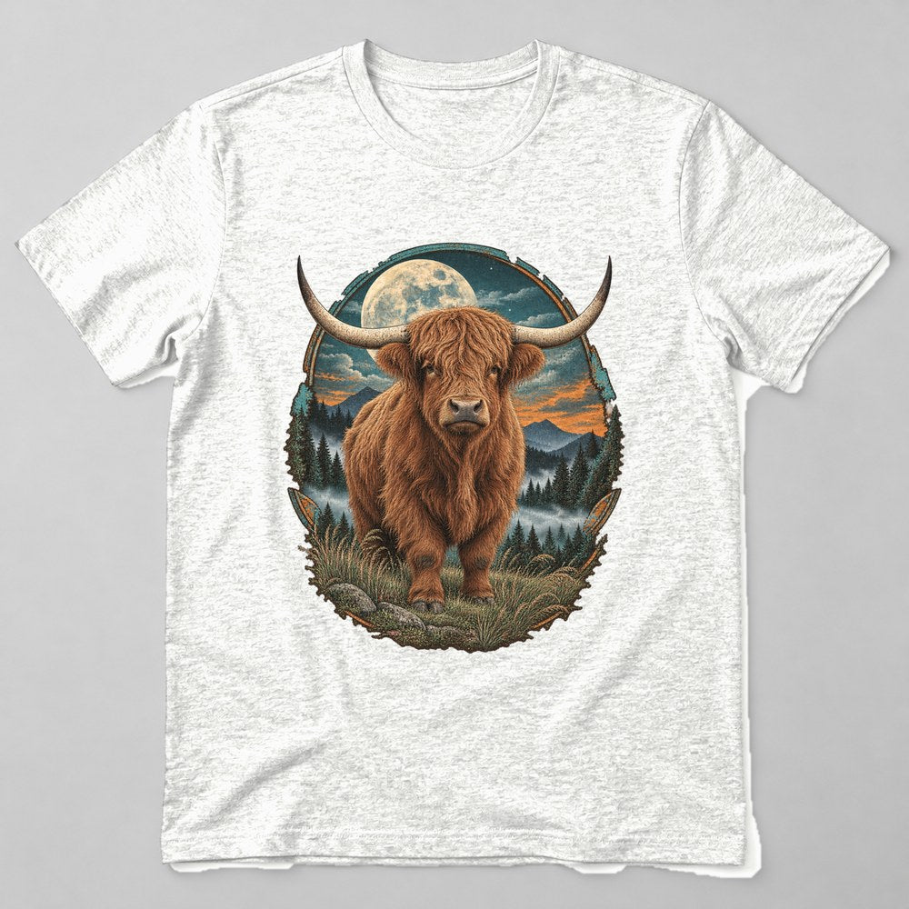 Highland Cow T-Shirt in White