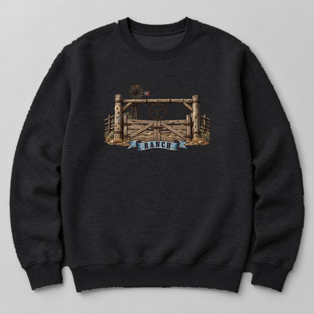 Ranch Sweatshirt in Black