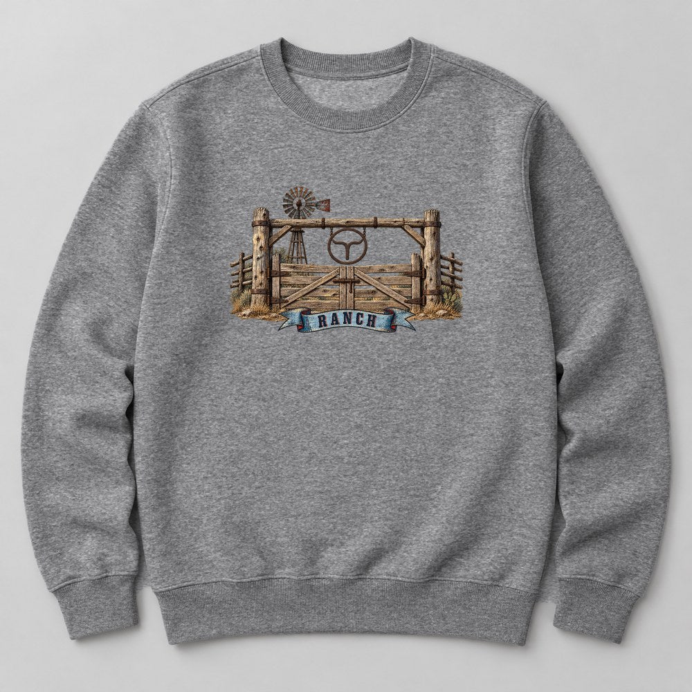 Ranch Sweatshirt in Heather Grey