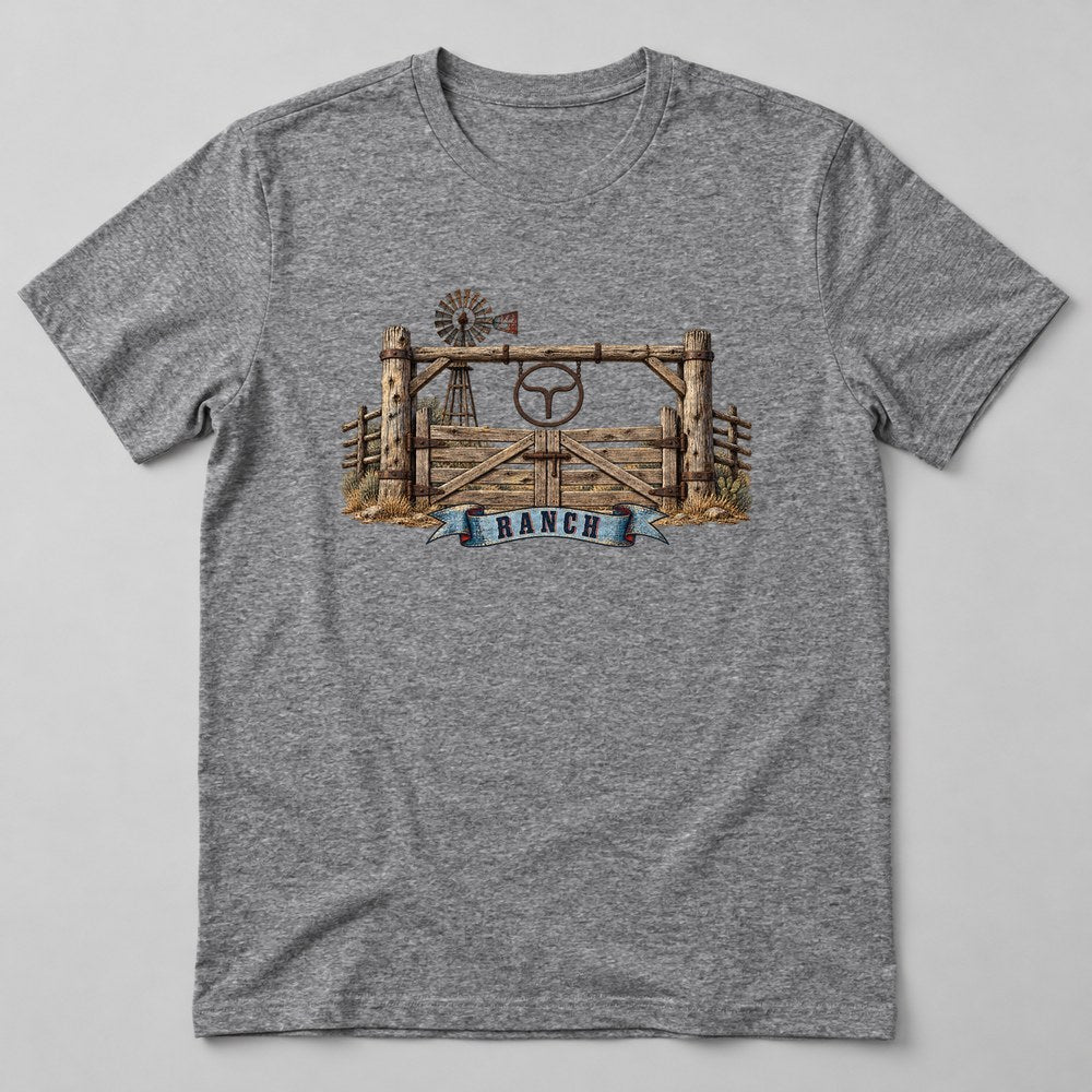 Ranch T-Shirt in Heather Grey