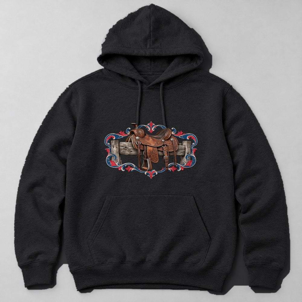 Saddle Hoodie in Black