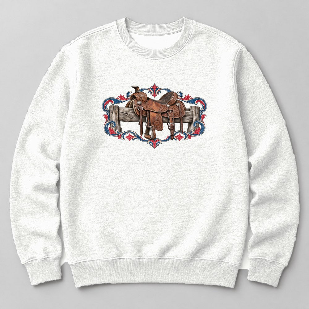 Saddle Sweatshirt in White