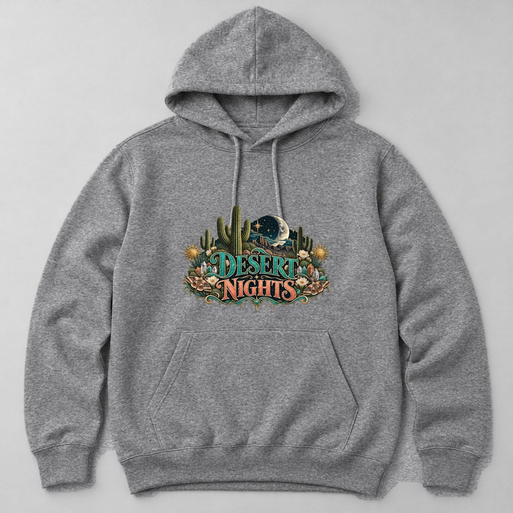 Desert Nights Hoodie in Heather Grey