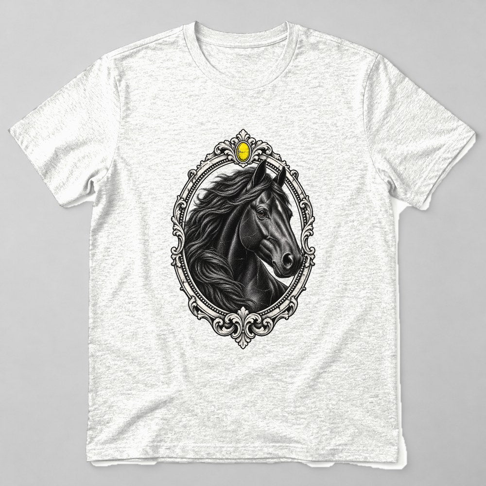 Horse Portrait T-Shirt in White