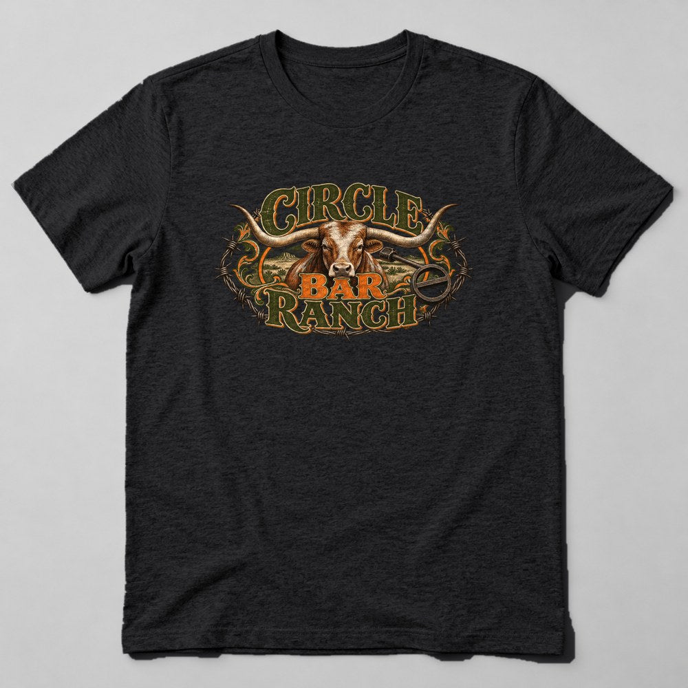 Circle Bar Ranch T-Shirt in Black
