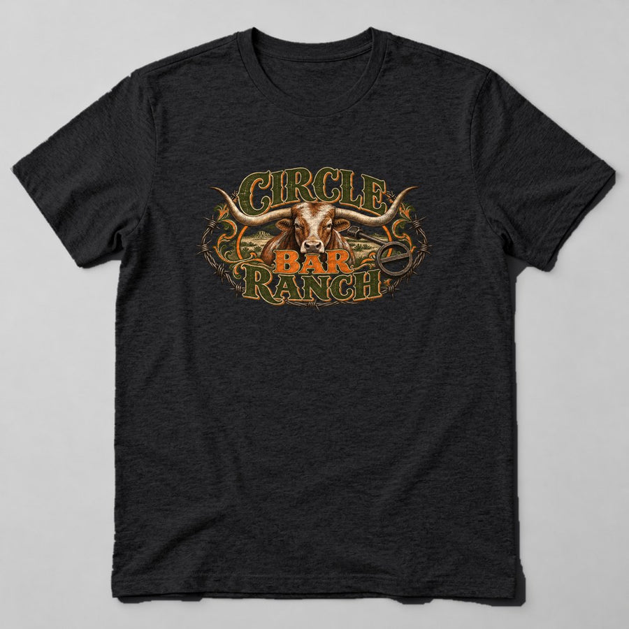 Circle Bar Ranch T-Shirt in Black