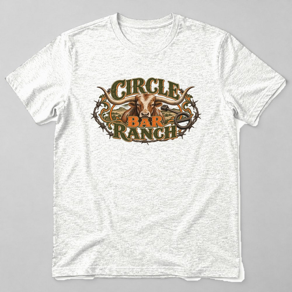 Circle Bar Ranch T-Shirt in White
