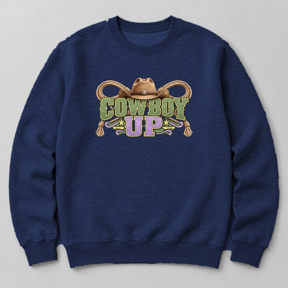 Cowboy Up Sweatshirt in Navy