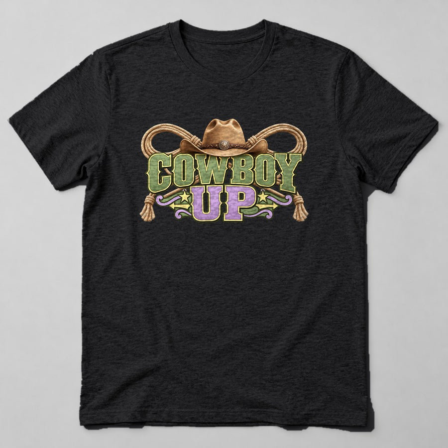 Cowboy Up T-Shirt in Black