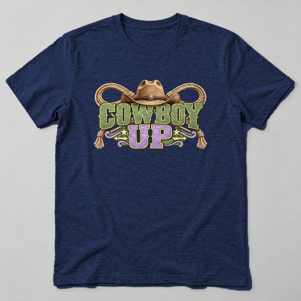 Cowboy Up T-Shirt in Navy