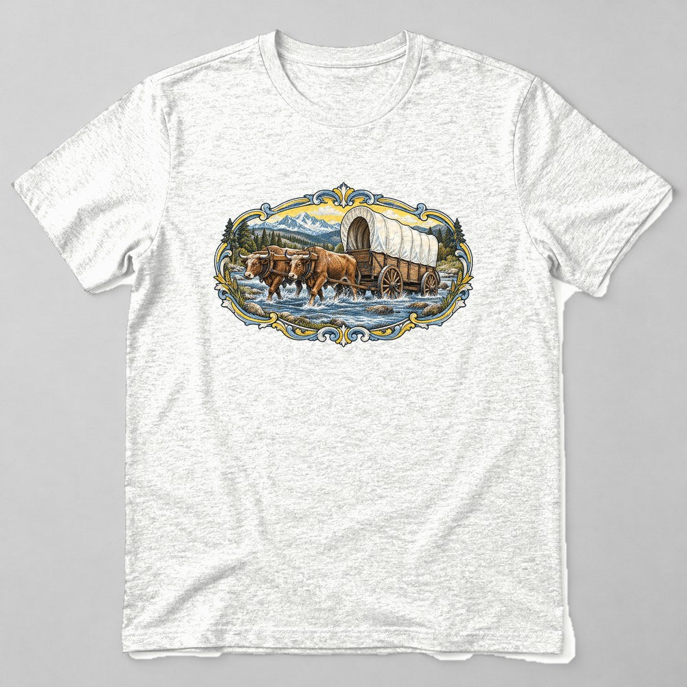 Covered Wagon T-Shirt in White