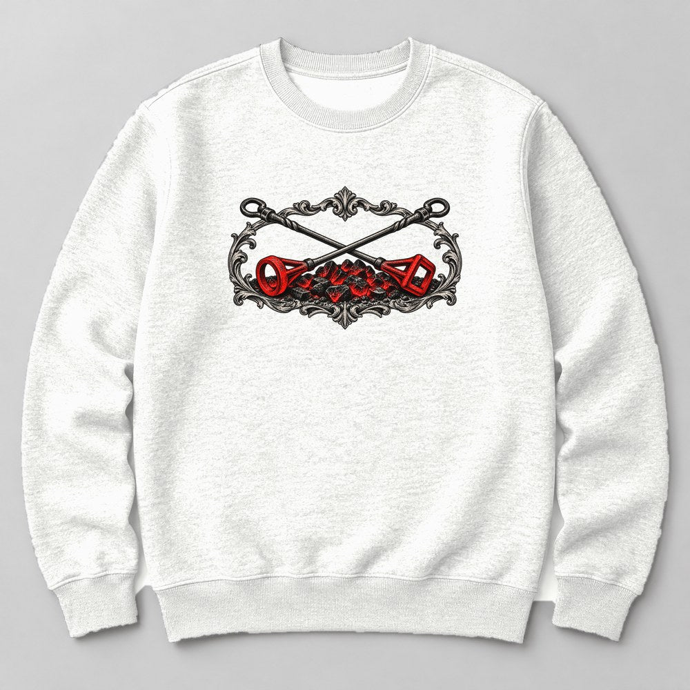 Branding Irons Sweatshirt in White
