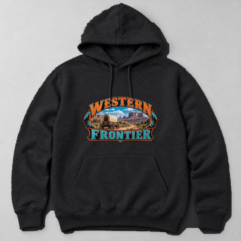 Western Frontier Hoodie in Black