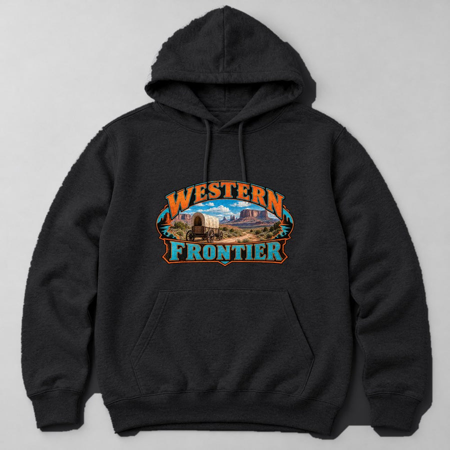 Western Frontier Hoodie in Black