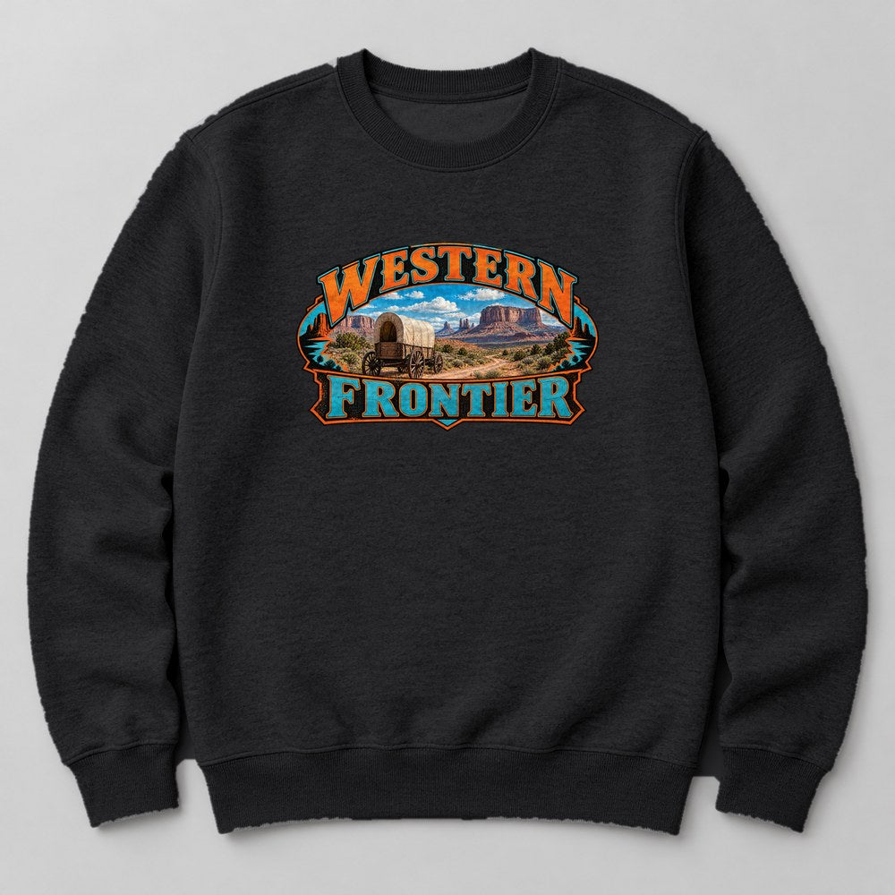 Western Frontier Sweatshirt in Black