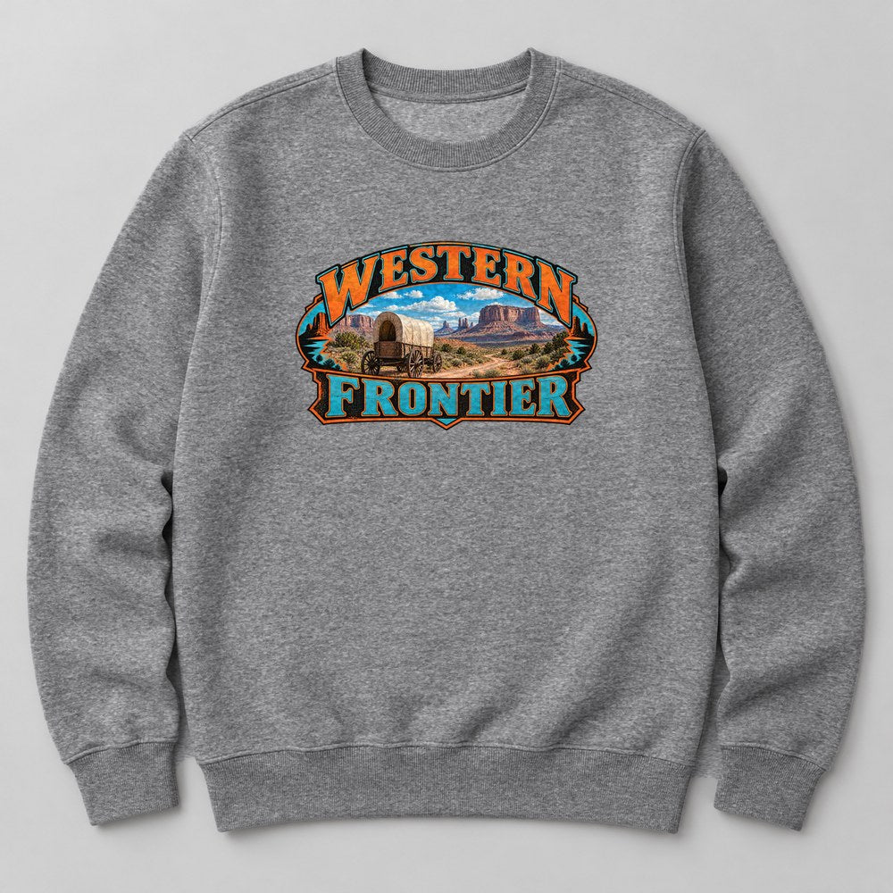 Western Frontier Sweatshirt in Heather Grey