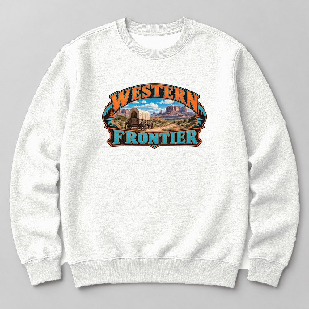 Western Frontier Sweatshirt in White
