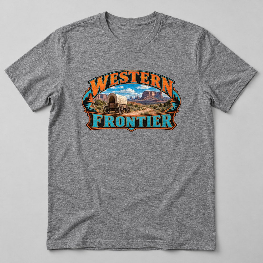 Western Frontier T-Shirt in Heather Grey