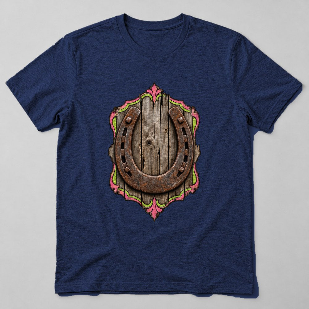 Horseshoe Lucky T-Shirt in Navy