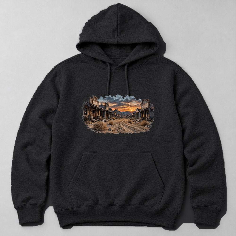 Ghost Town Hoodie in Black
