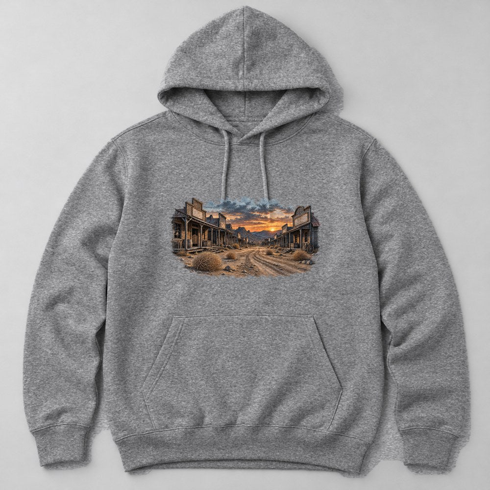 Ghost Town Hoodie in Heather Grey