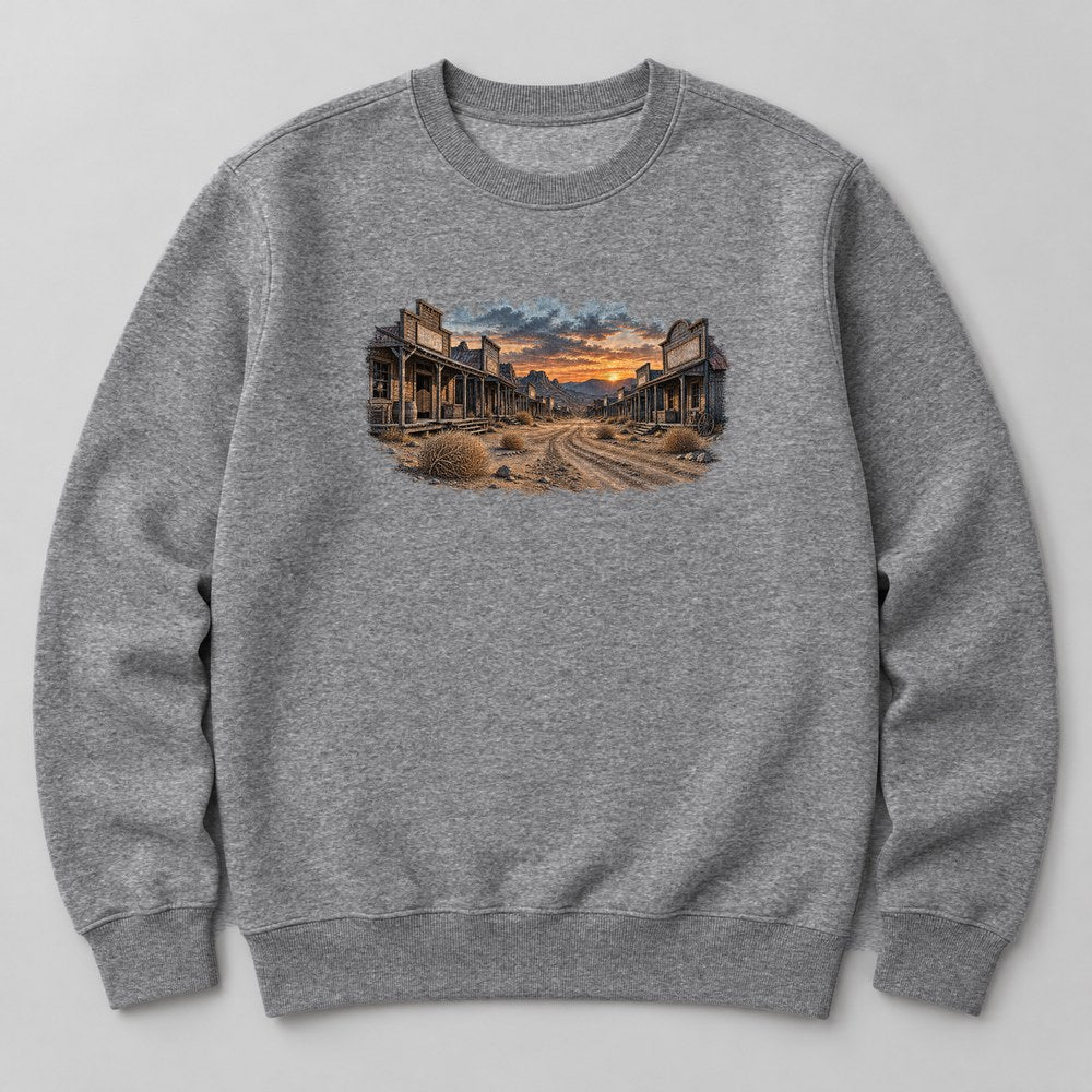 Ghost Town Sweatshirt in Heather Grey