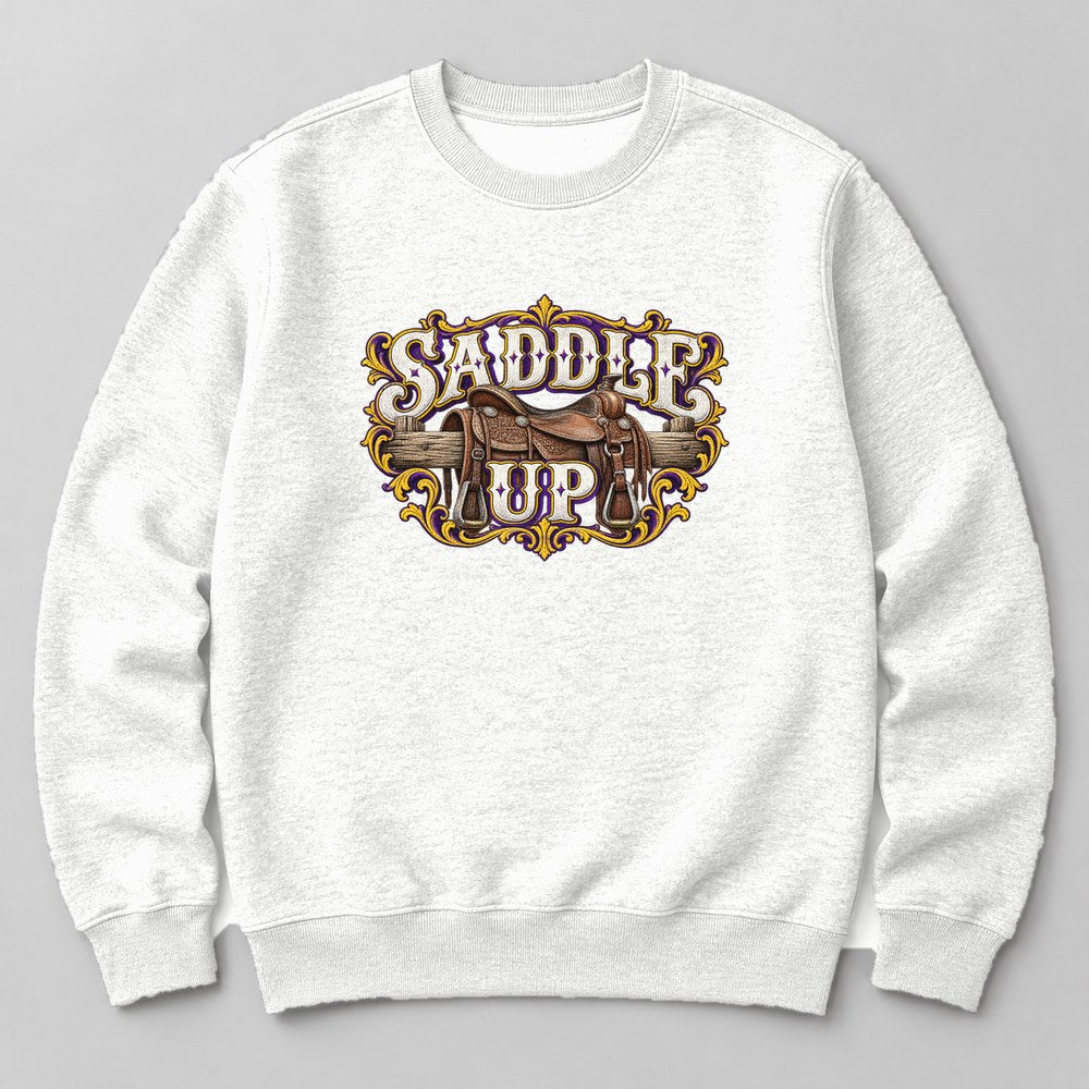 Saddle Up Sweatshirt in White