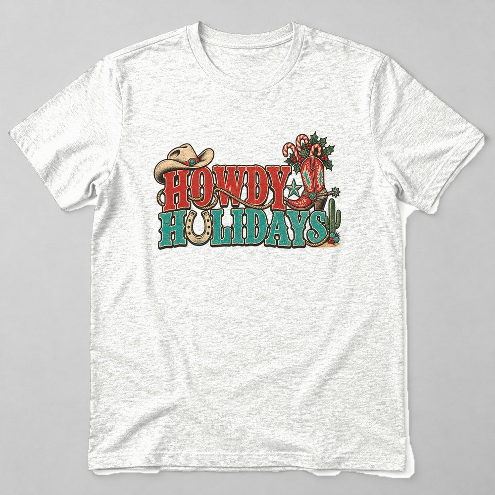 Howdy Holidays T-Shirt in White
