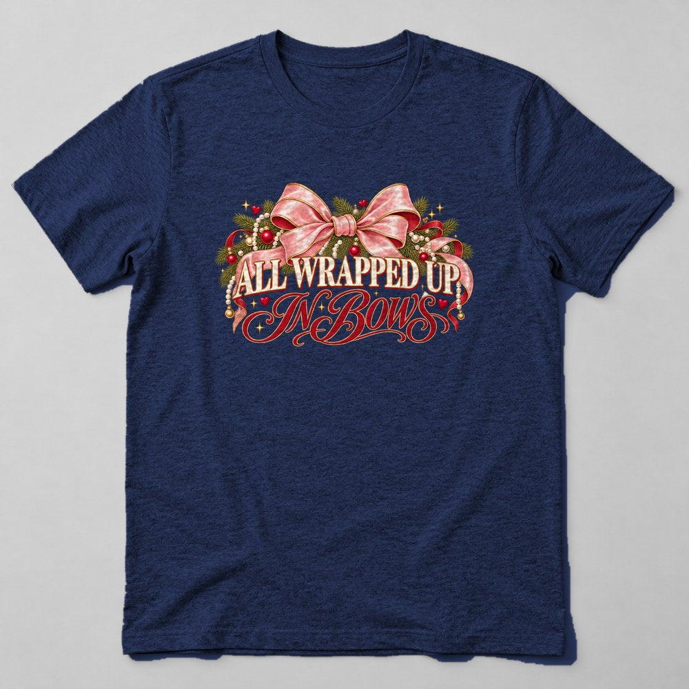 All Wrapped Up in Bows T-Shirt in Navy