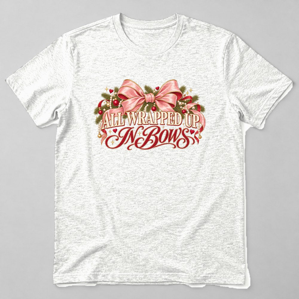 All Wrapped Up in Bows T-Shirt in White