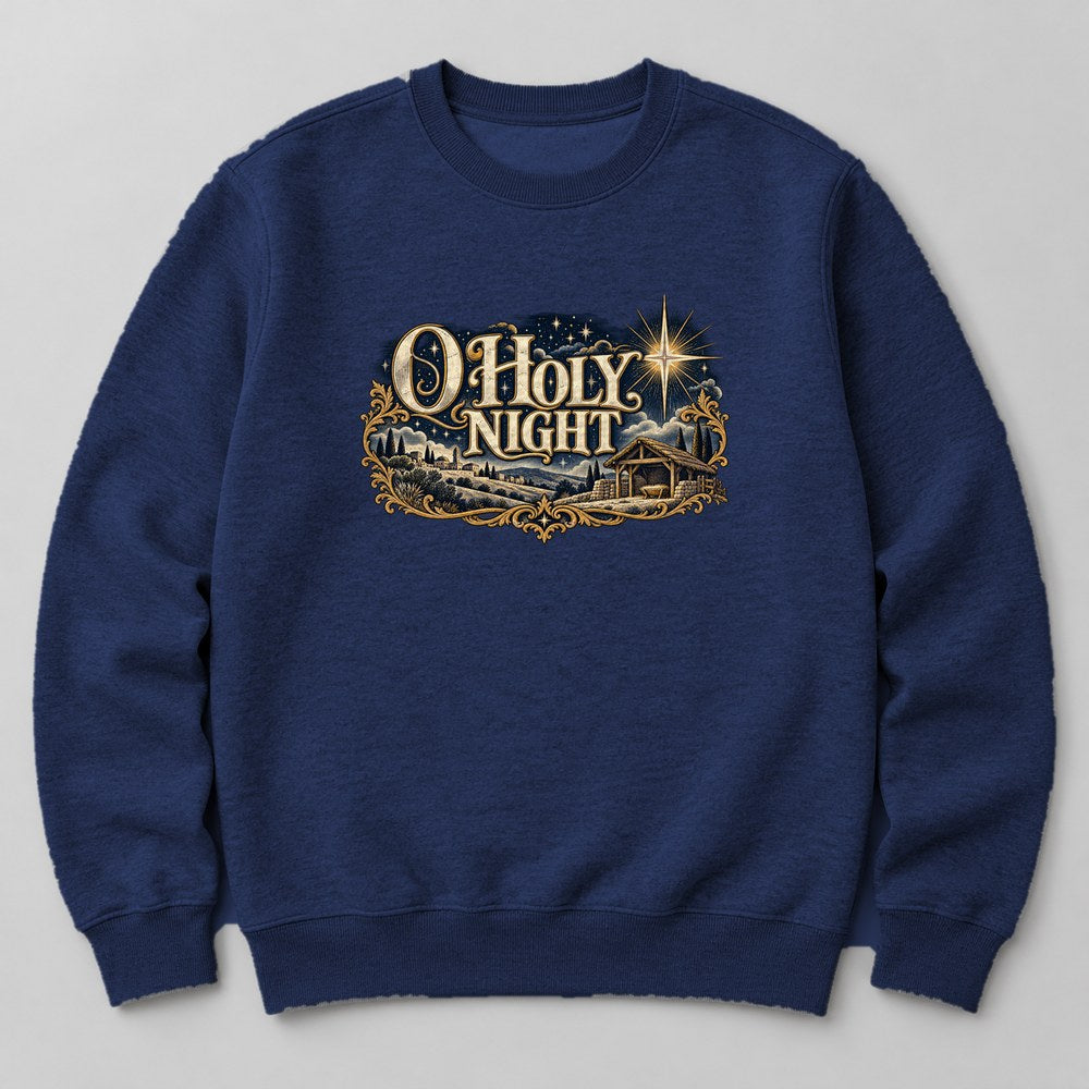 O Holy Night Sweatshirt in Navy