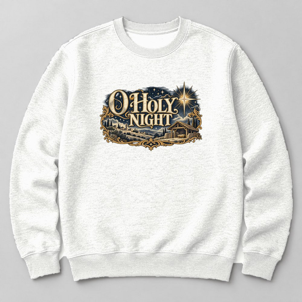 O Holy Night Sweatshirt in White