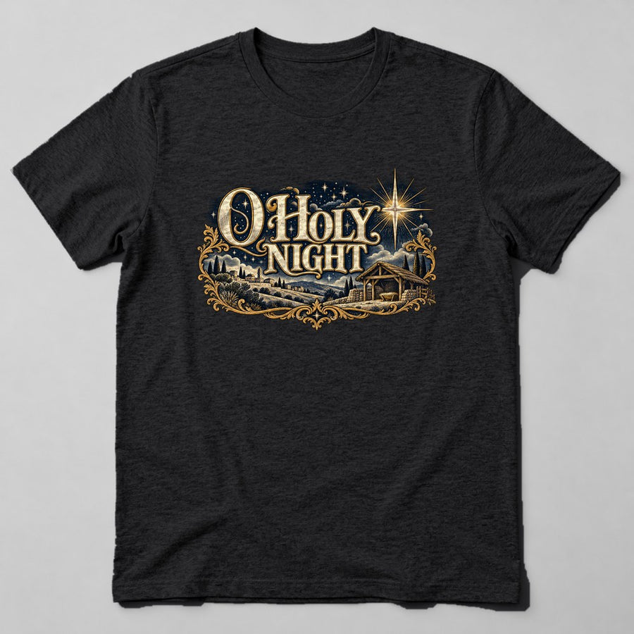O Holy Night T-Shirt in Black