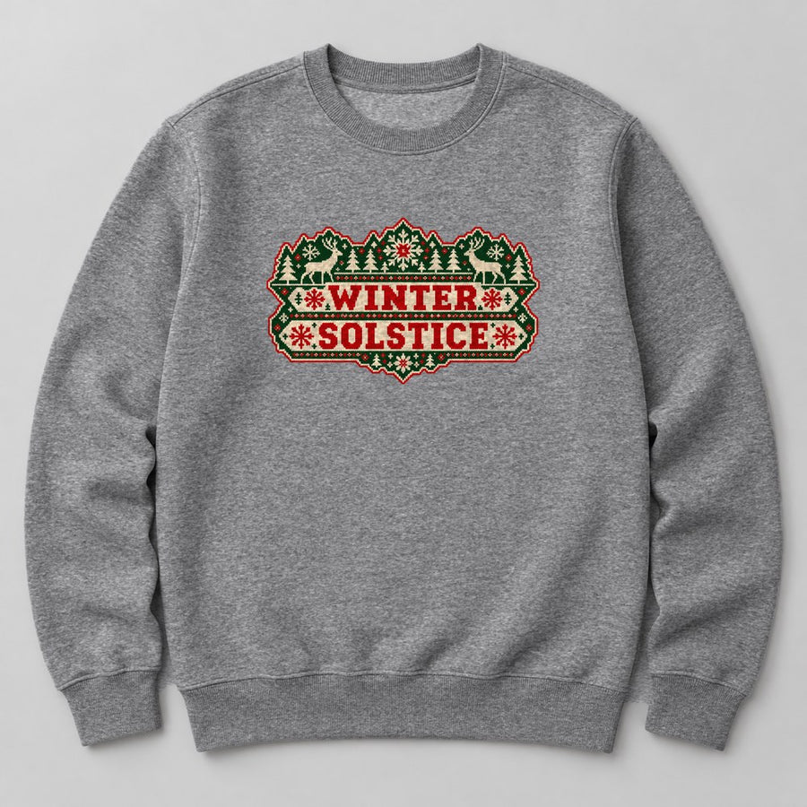 Winter Solstice Sweatshirt in Heather Grey