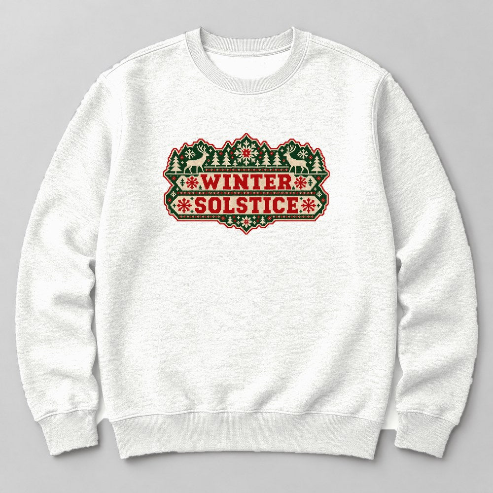 Winter Solstice Sweatshirt in White