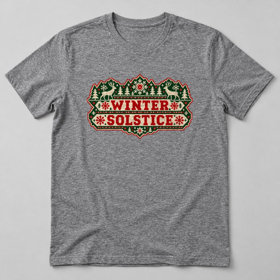 Winter Solstice T-Shirt in Heather Grey